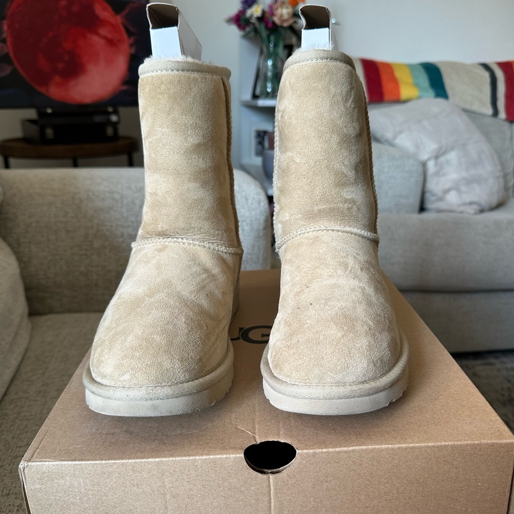 UGG Classic Beige Boots (mustard seed)